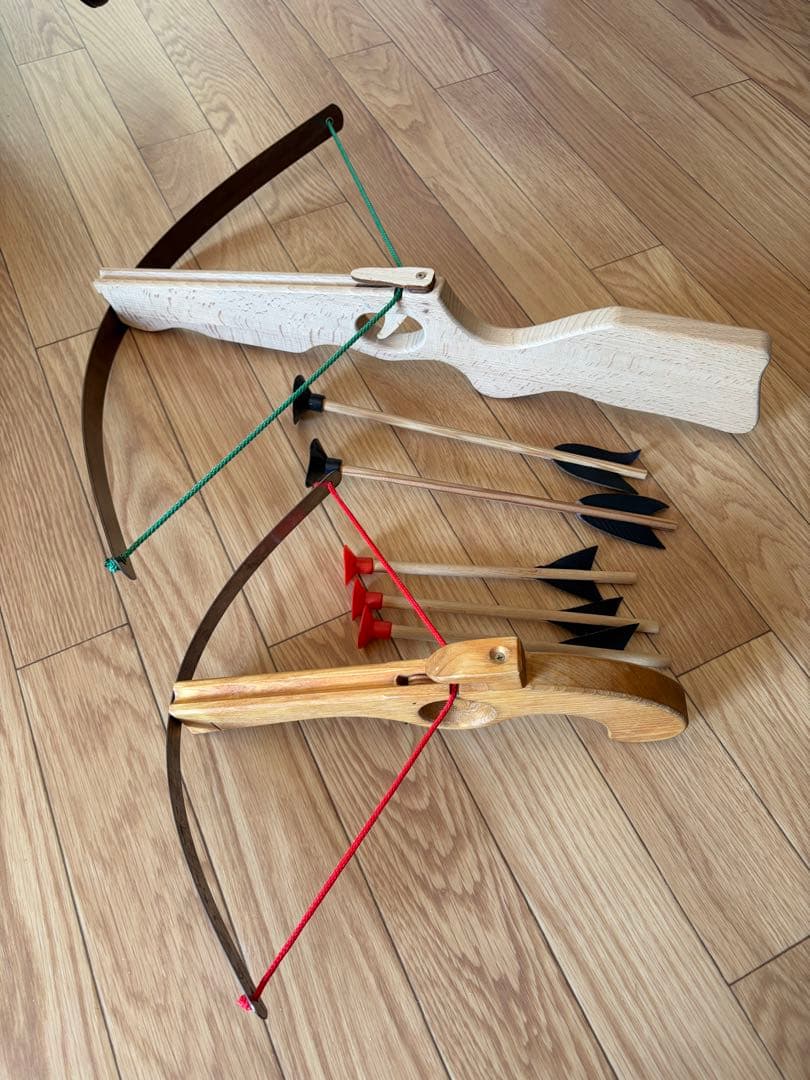 フランス製 本格 木製クロスボウ 大小セット