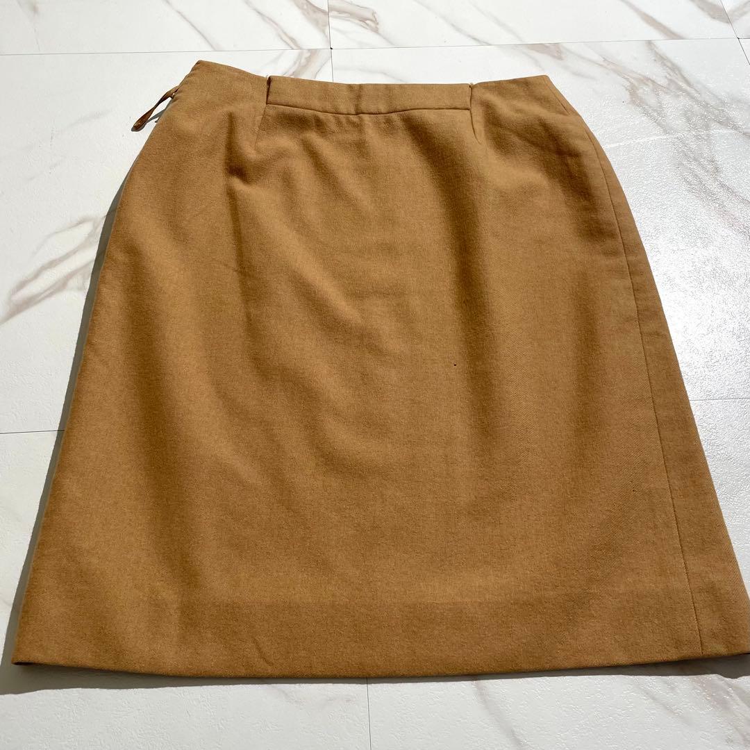 入手困難✨ エルメス マルジェラ期 キャメル素材100% スカート ブラウン
