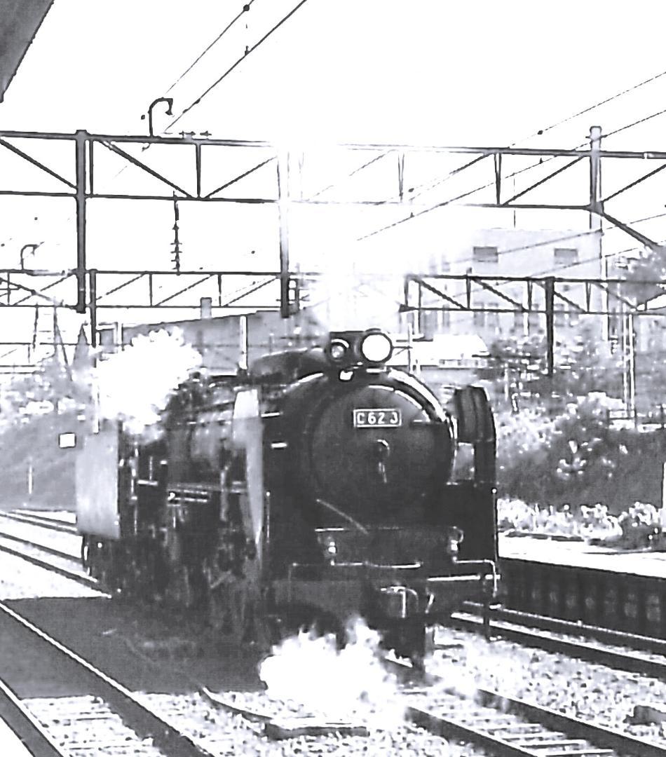 SL 蒸気機関車　函館本線①　朝里駅付近　((さよならC62  6枚セット