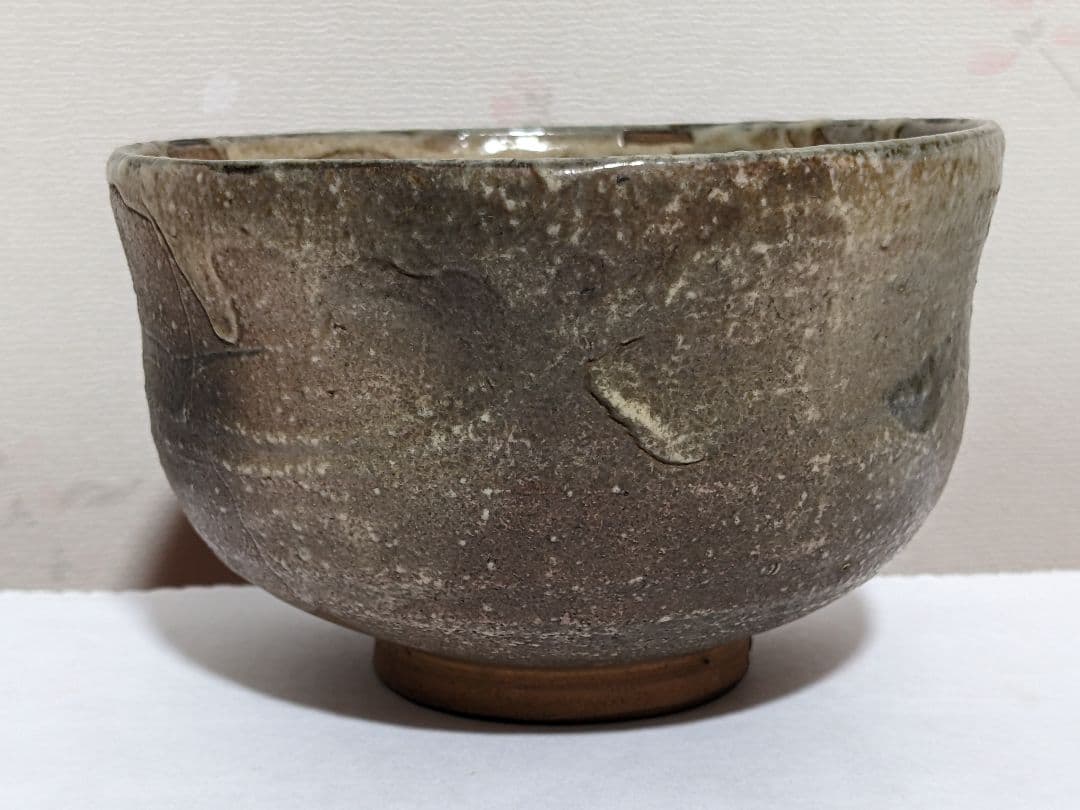 ♦絵唐津 割高台 抹茶盌 茶道具 唐津焼 コレクション 骨董品 アンティーク