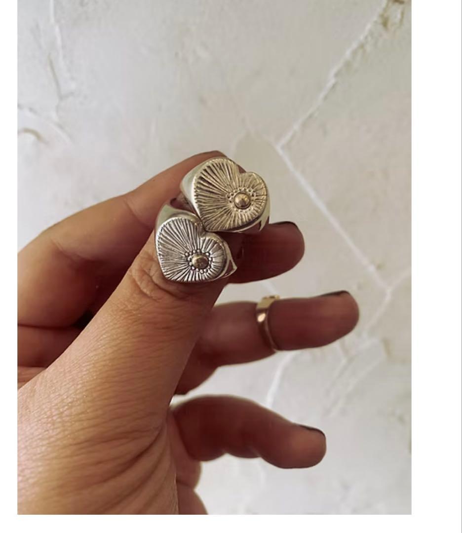 frank and easy ハート型シルバーリング