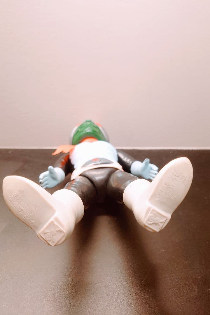 当時物 旧バンダイ製 仮面ライダー スタンダード ソフビ 後期タイプ 面取れ