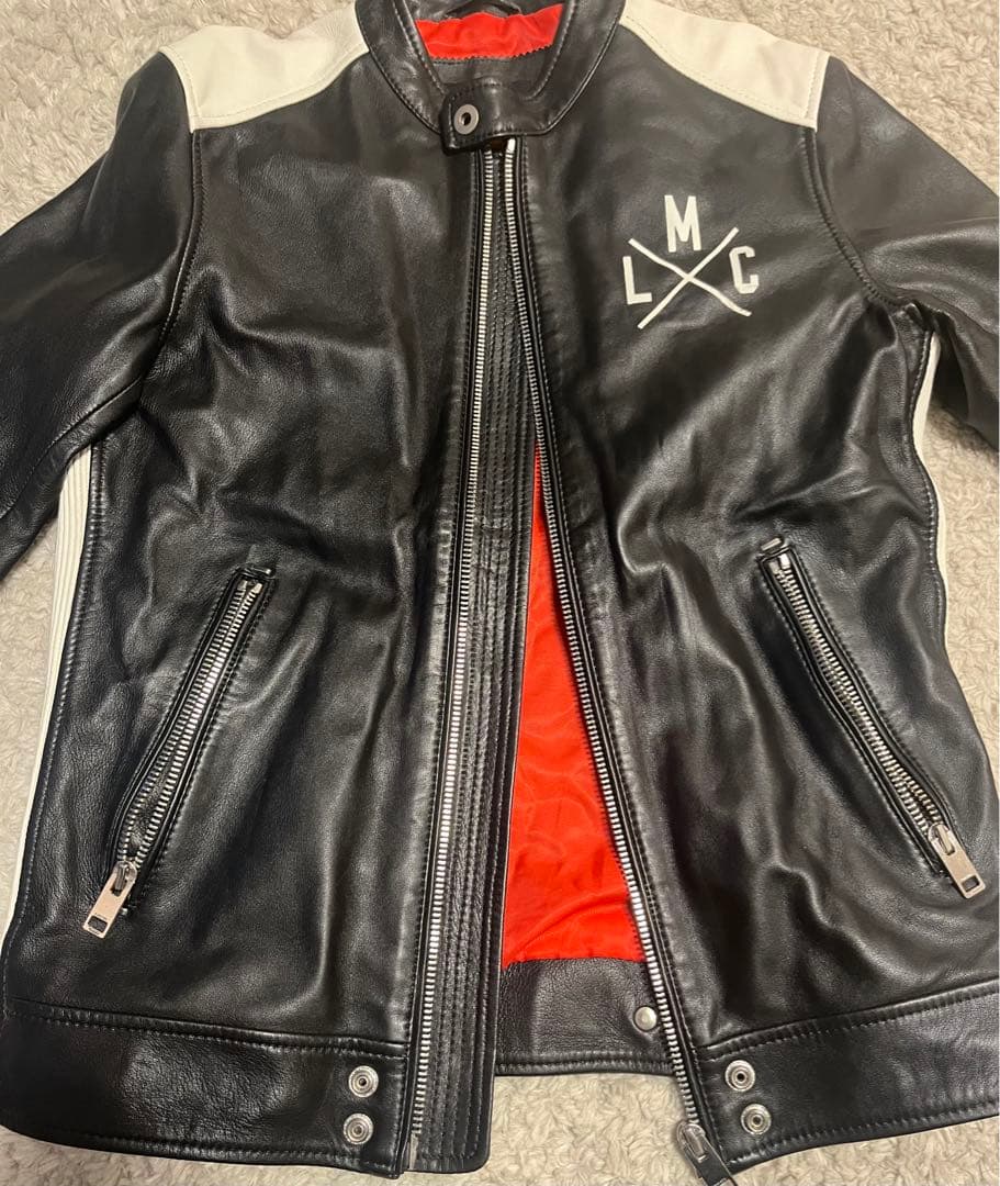 DIESEL ディーゼル レザージャケット 羊革　MLXCロゴ Mサイズ