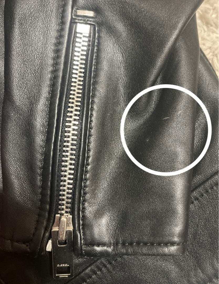 DIESEL ディーゼル レザージャケット 羊革　MLXCロゴ Mサイズ