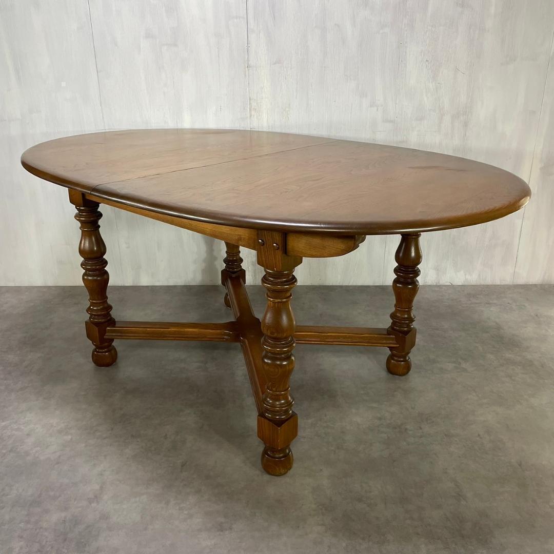 廃盤 ERCOL アーコール エクステンション ダイニング テーブル 2way