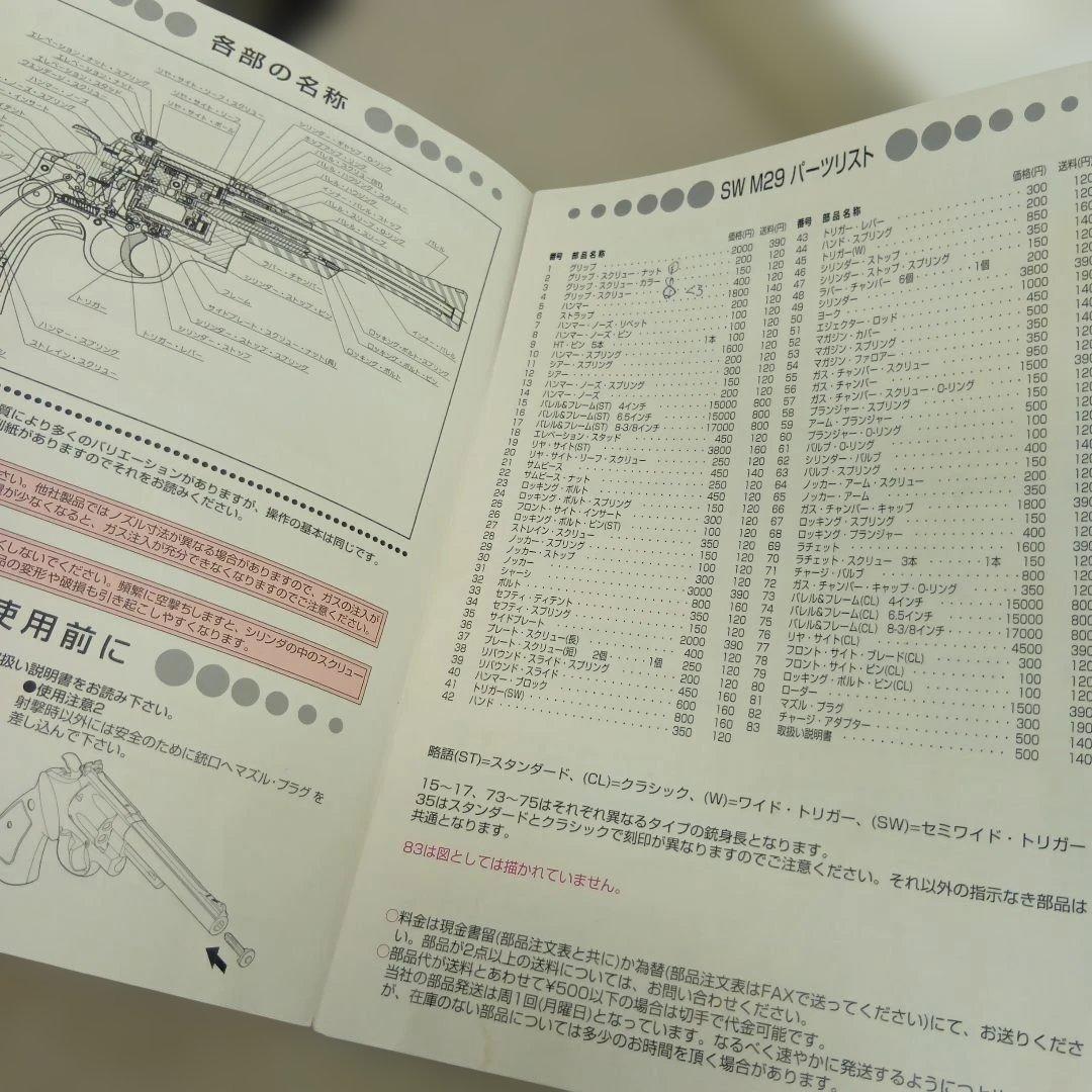 タナカ　S&W M29 44MAGNUM リボルバー　ガスガン