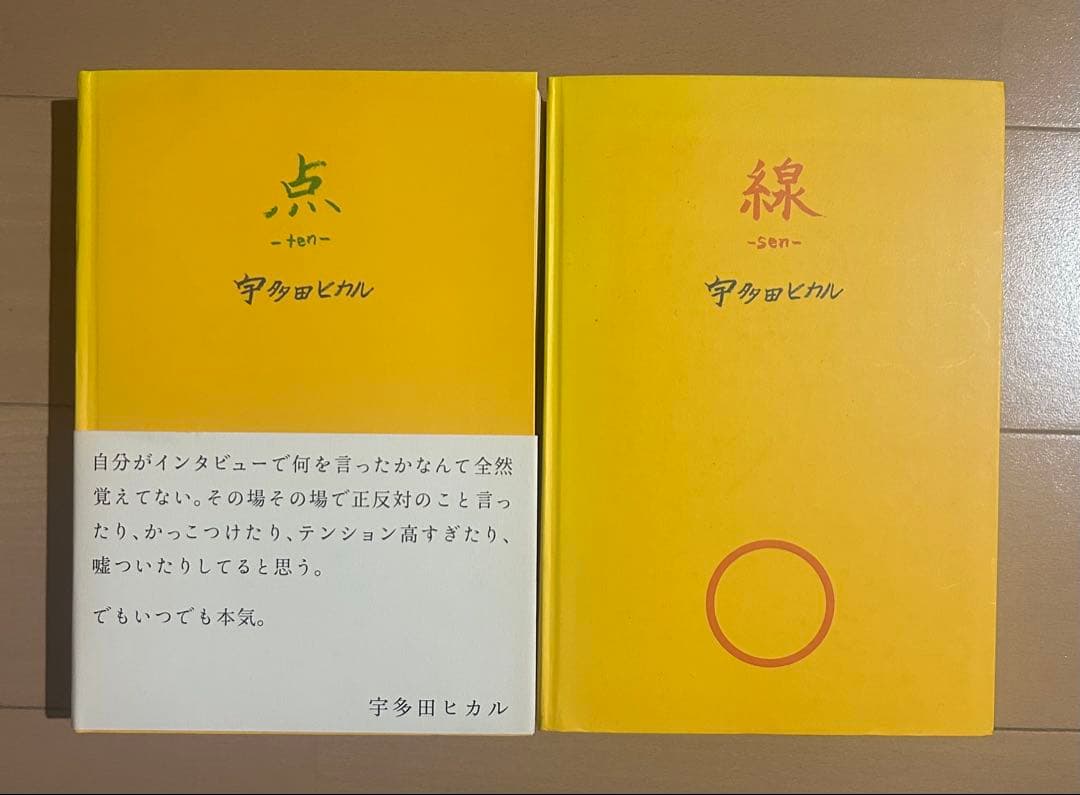宇多田ヒカル 点 ―ten―、線 ―sen― 2冊セット