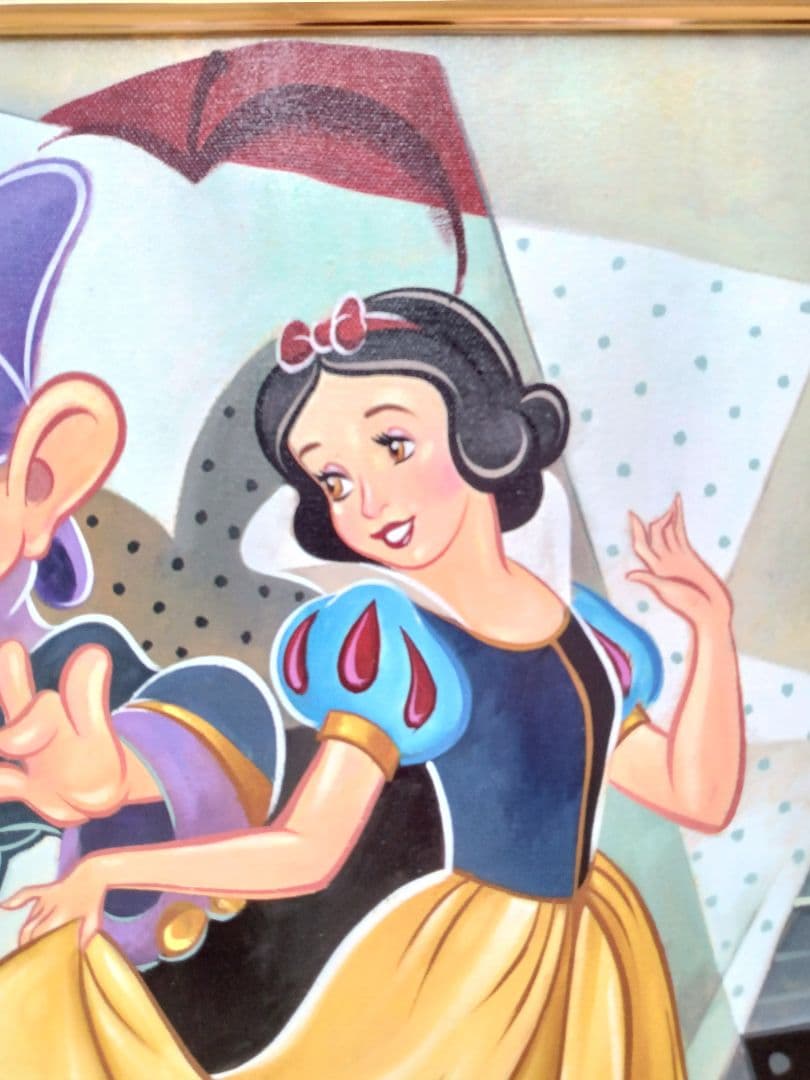 ■美品■　ディズニー絵画　白雪姫　Three for the Dance