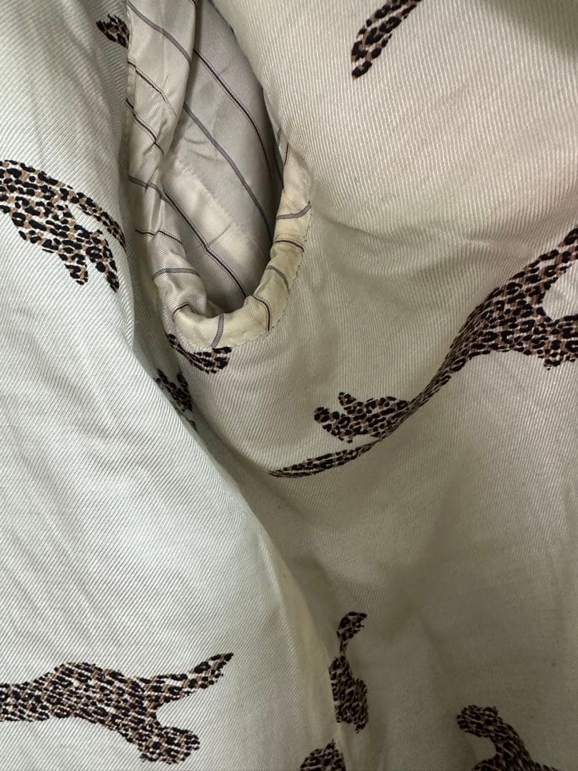 Drawer ドゥロワー 裏地レオパード チェスターコート　38