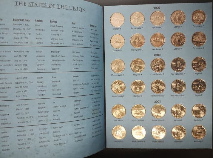 アメリカ 50州クォーター (1999年〜2009年)　コンプリート版112枚