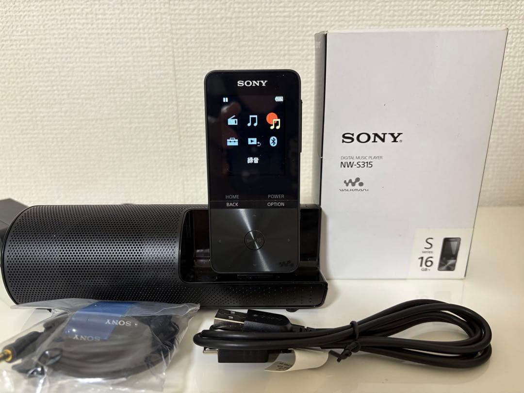 【美品・中古】SONY NW-S315 ウォークマン スピーカー付き