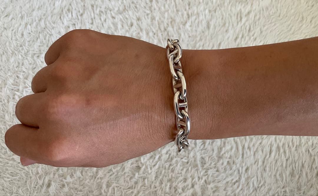 【美品】HERMES エルメス シェーヌダンクル MM 16ブレスレット