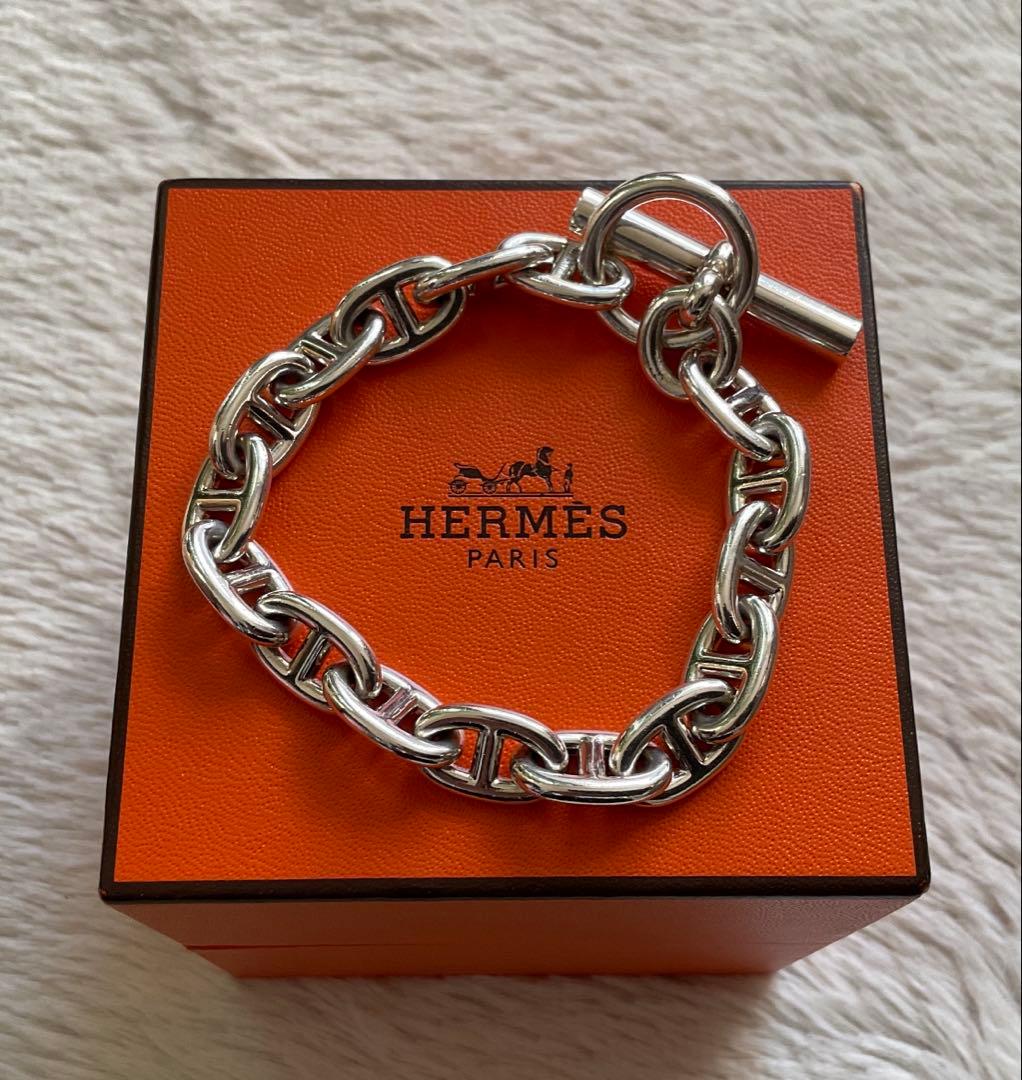 【美品】HERMES エルメス シェーヌダンクル MM 16ブレスレット