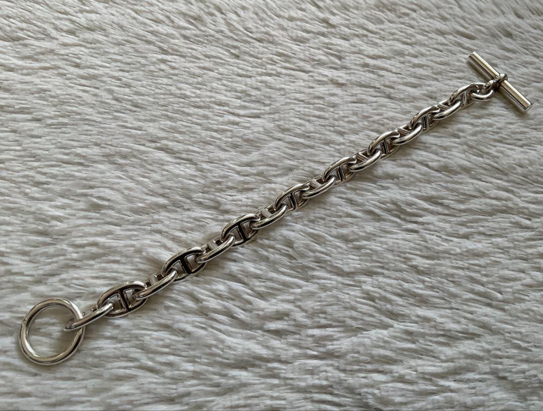 【美品】HERMES エルメス シェーヌダンクル MM 16ブレスレット