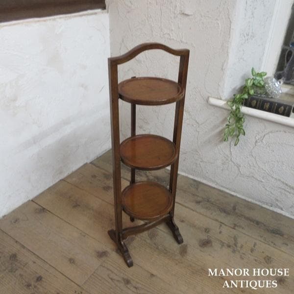 イギリス アンティーク 家具 ケーキスタンド プランツスタンド 英国 6888d
