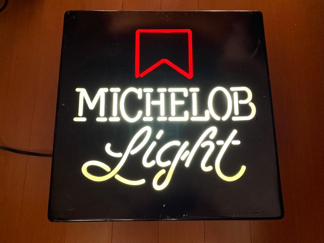 ☆85年製　ミケロブ　MICHELOB ライトアップサイン 動作品☆ビンテージ