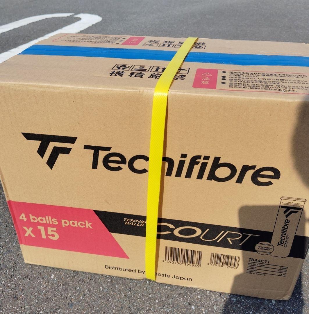 テクニファイバー（Tecnifibre）COURTボール60球（4球×15）1箱