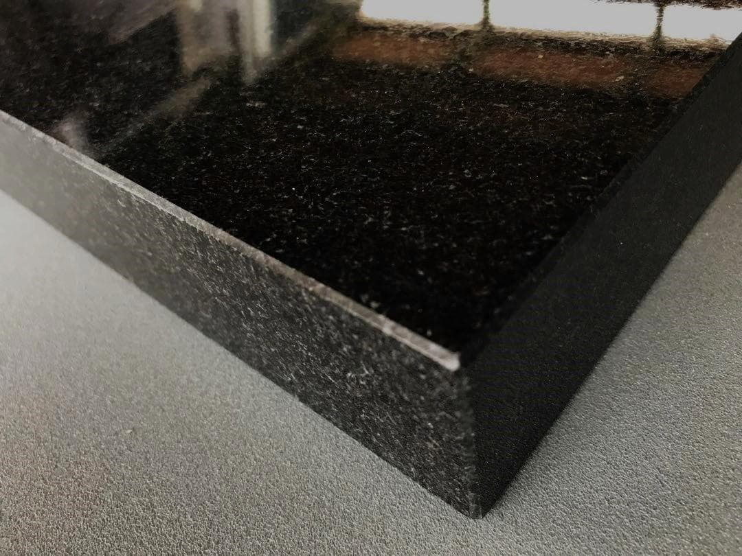 超最高級 天然黒御影石　オーディオボード●300×300×40●5面磨き【2枚】