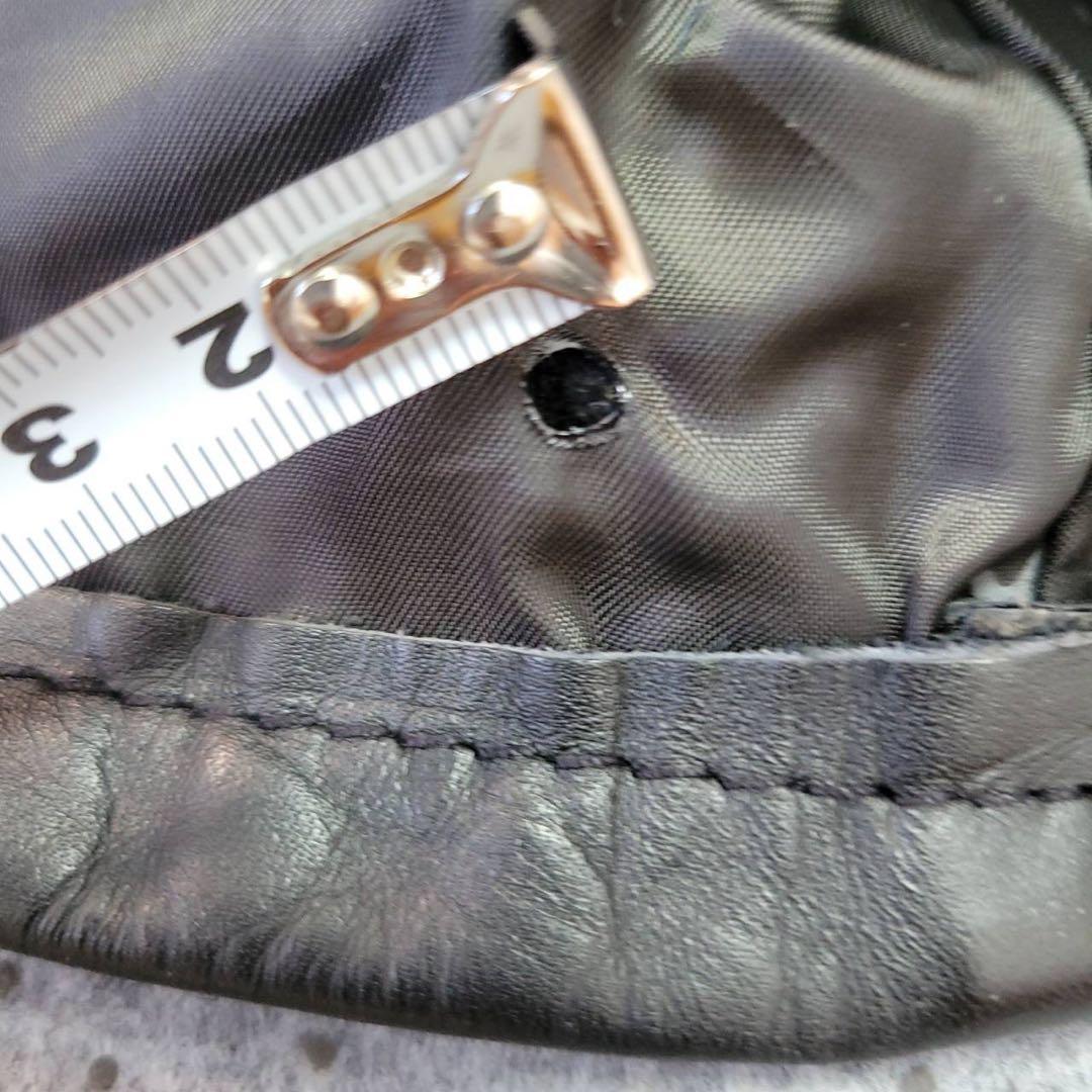 米国製　サイズ42 ショット 641 シングルライダース カウレザー 黒