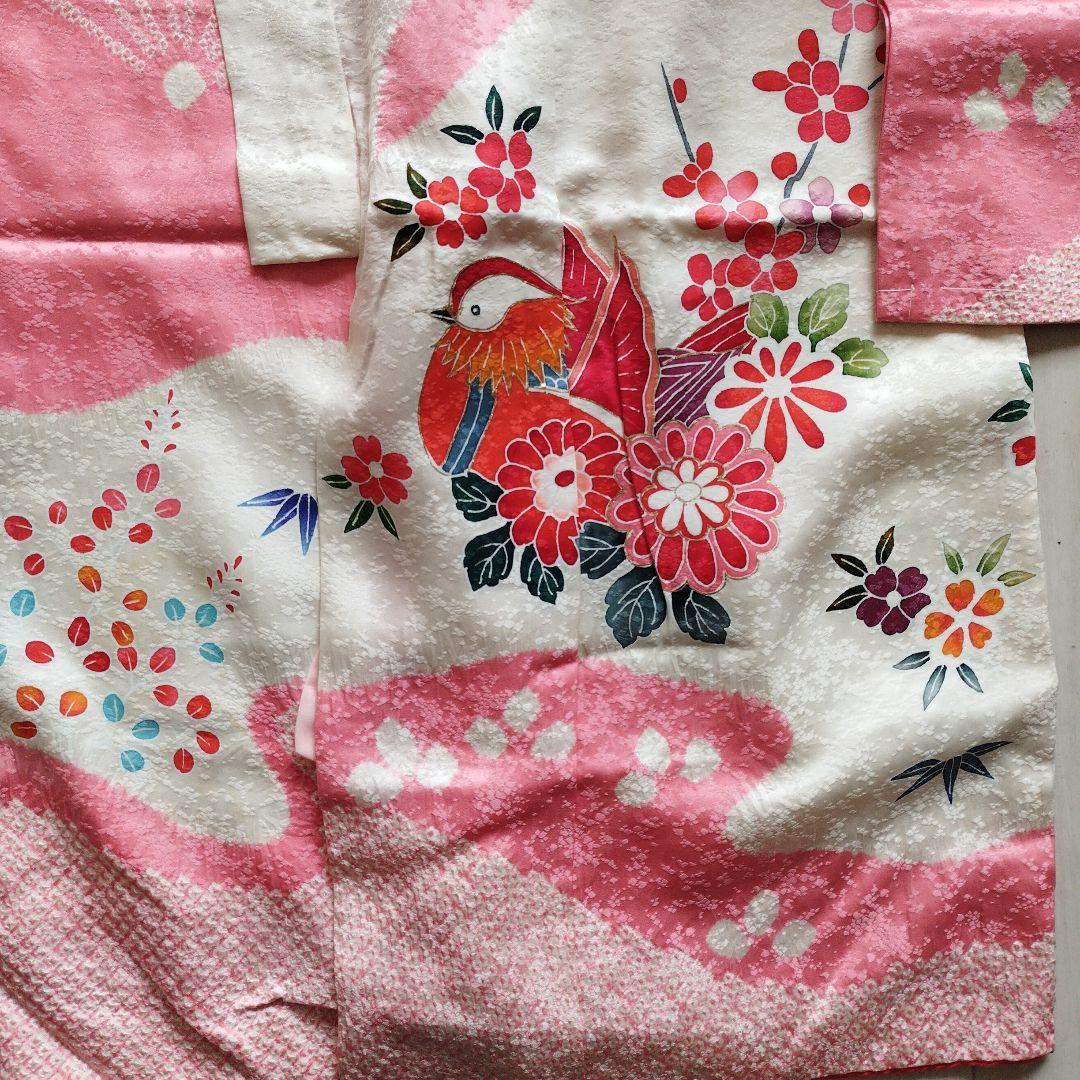 専用　　　訳あり、正絹絞り着物と作り帯