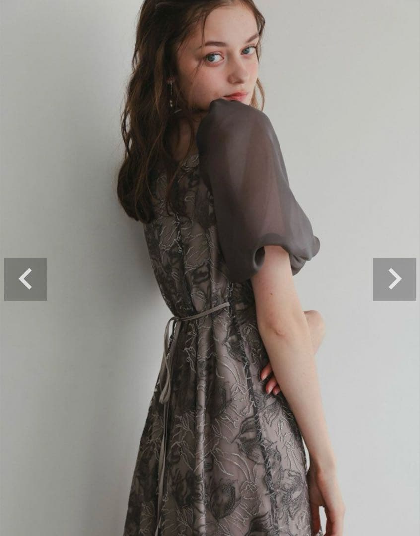 Dorry Doll ニュアンスフラワーレースドレス　お呼ばれドレス