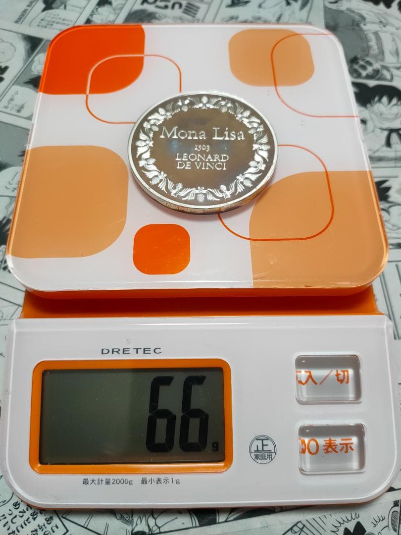 Franklin Mint フランスの銀貨 Mona Lisa da Vinci