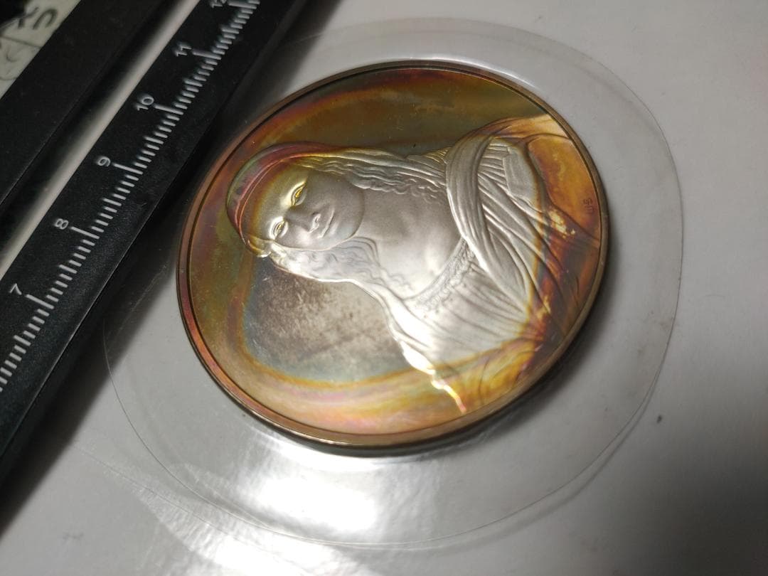 Franklin Mint フランスの銀貨 Mona Lisa da Vinci