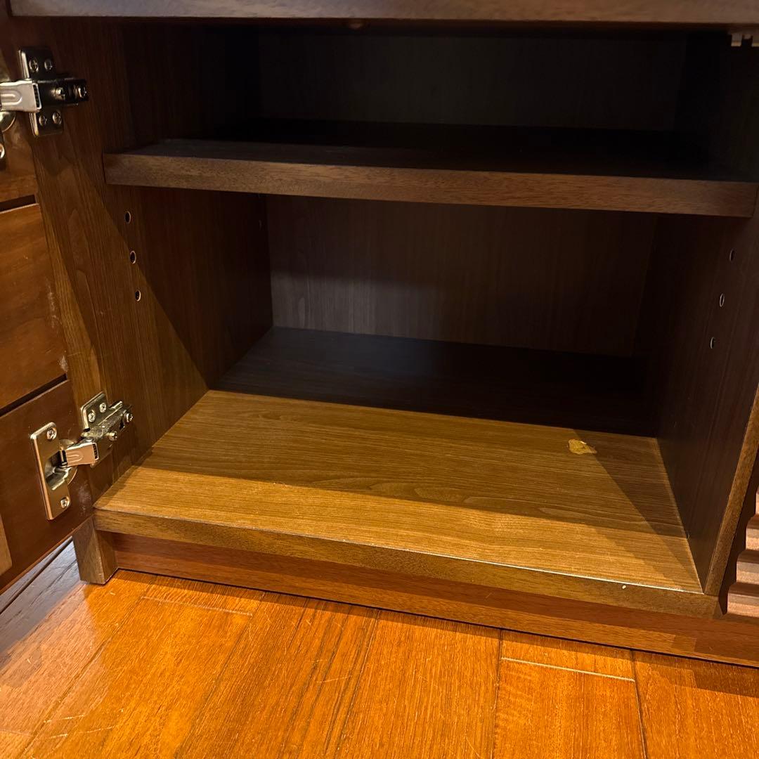 IDC大塚家具 木製スラットデザインテレビ台