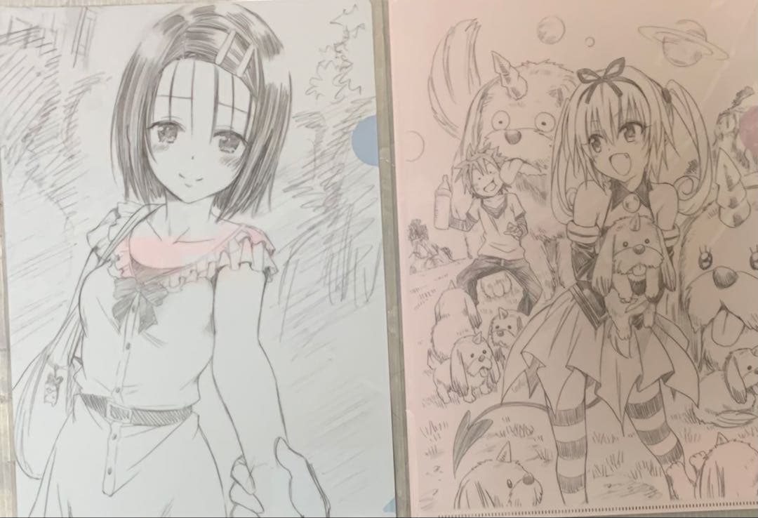 To LOVEる 原画展 原画展告知イラストA4 クリアファイル 全14種セット