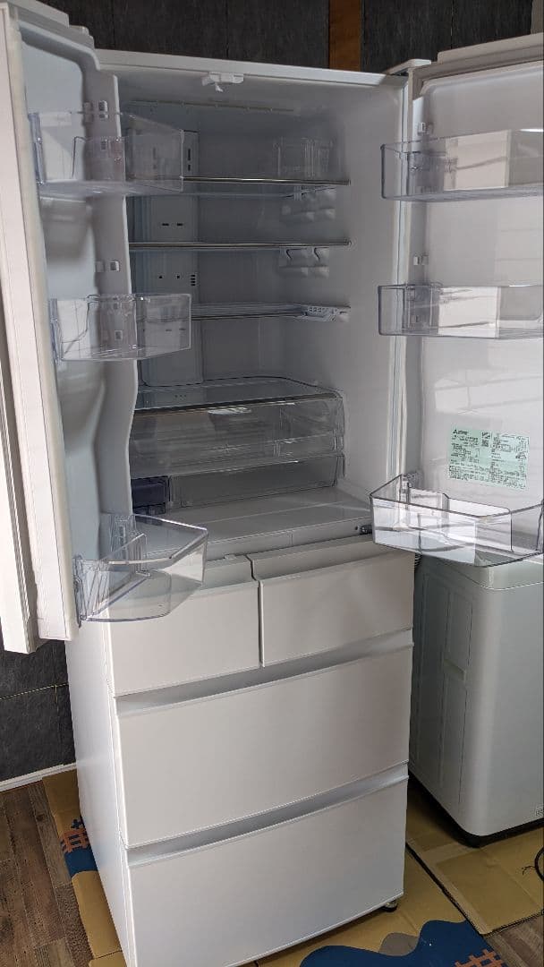 【美品】三菱 6ドア冷蔵庫 MR-R46J-W 2023年製 462L