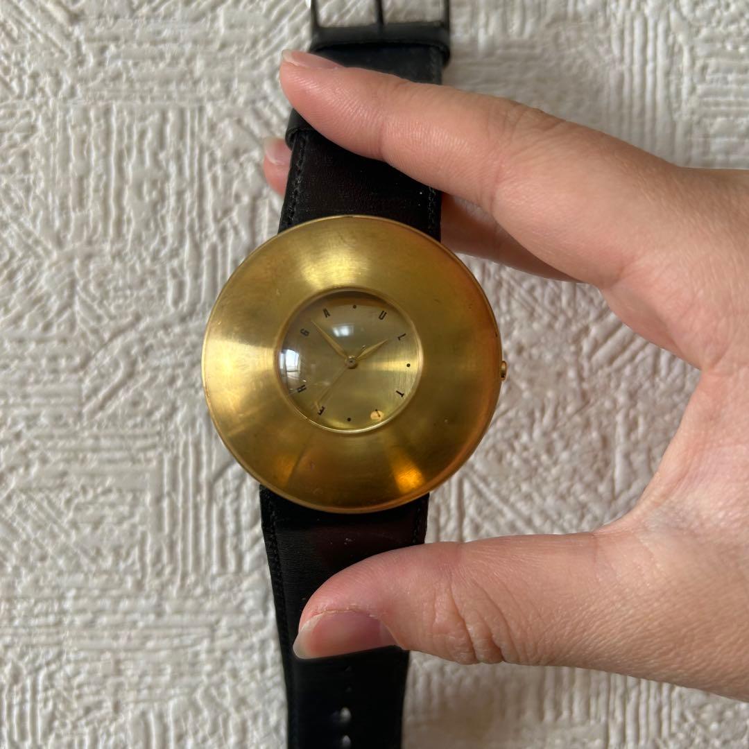 即日発送／JEAN PAUL GAULTIER UFO 円盤型 腕時計 ゴールド