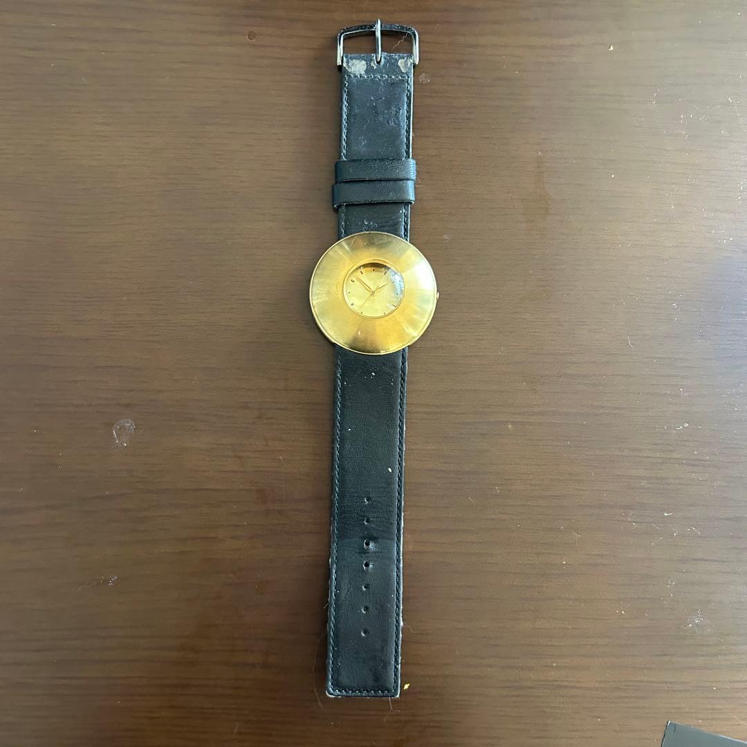 即日発送／JEAN PAUL GAULTIER UFO 円盤型 腕時計 ゴールド