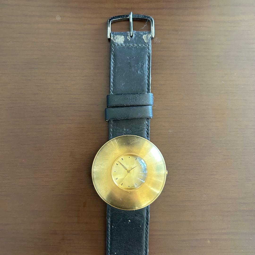 即日発送／JEAN PAUL GAULTIER UFO 円盤型 腕時計 ゴールド