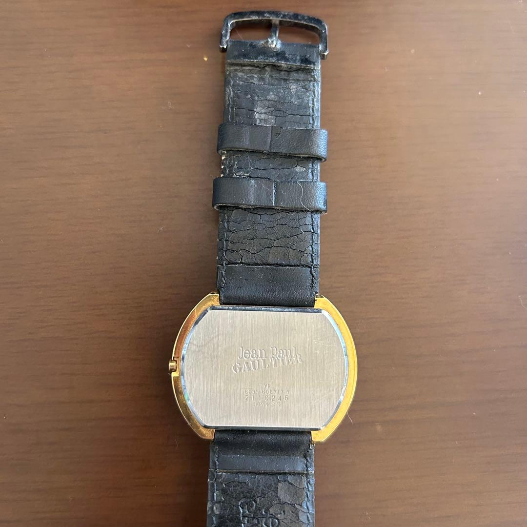 即日発送／JEAN PAUL GAULTIER UFO 円盤型 腕時計 ゴールド