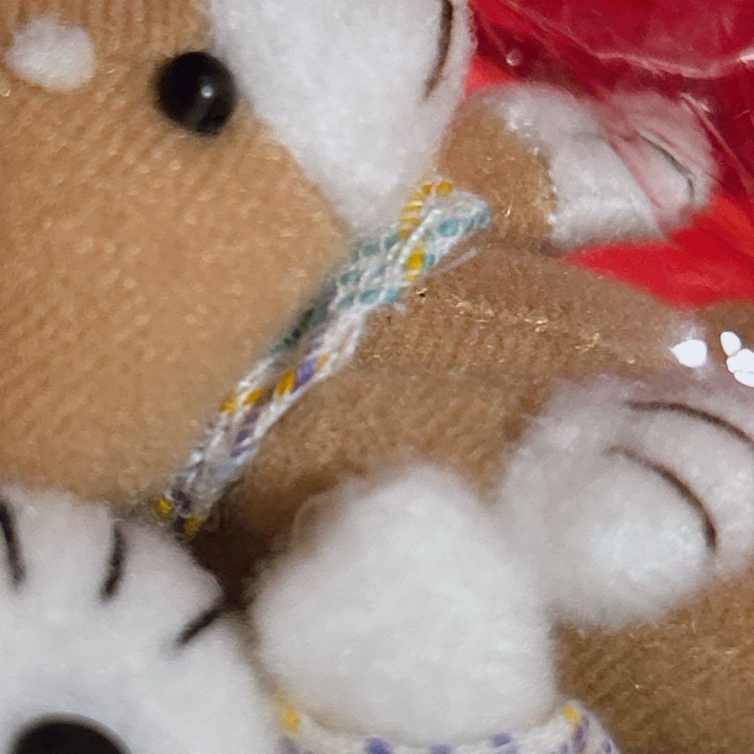 ハローキティ 柴犬 ワンコ ぬいぐるみ ツインマスコット ストラップ 2002