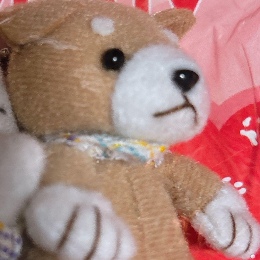 ハローキティ 柴犬 ワンコ ぬいぐるみ ツインマスコット ストラップ 2002