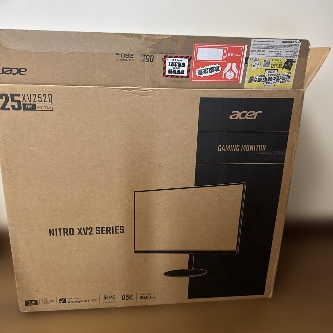 Acer Nitro XV252Q 24インチ 240hz ゲーミングモニター