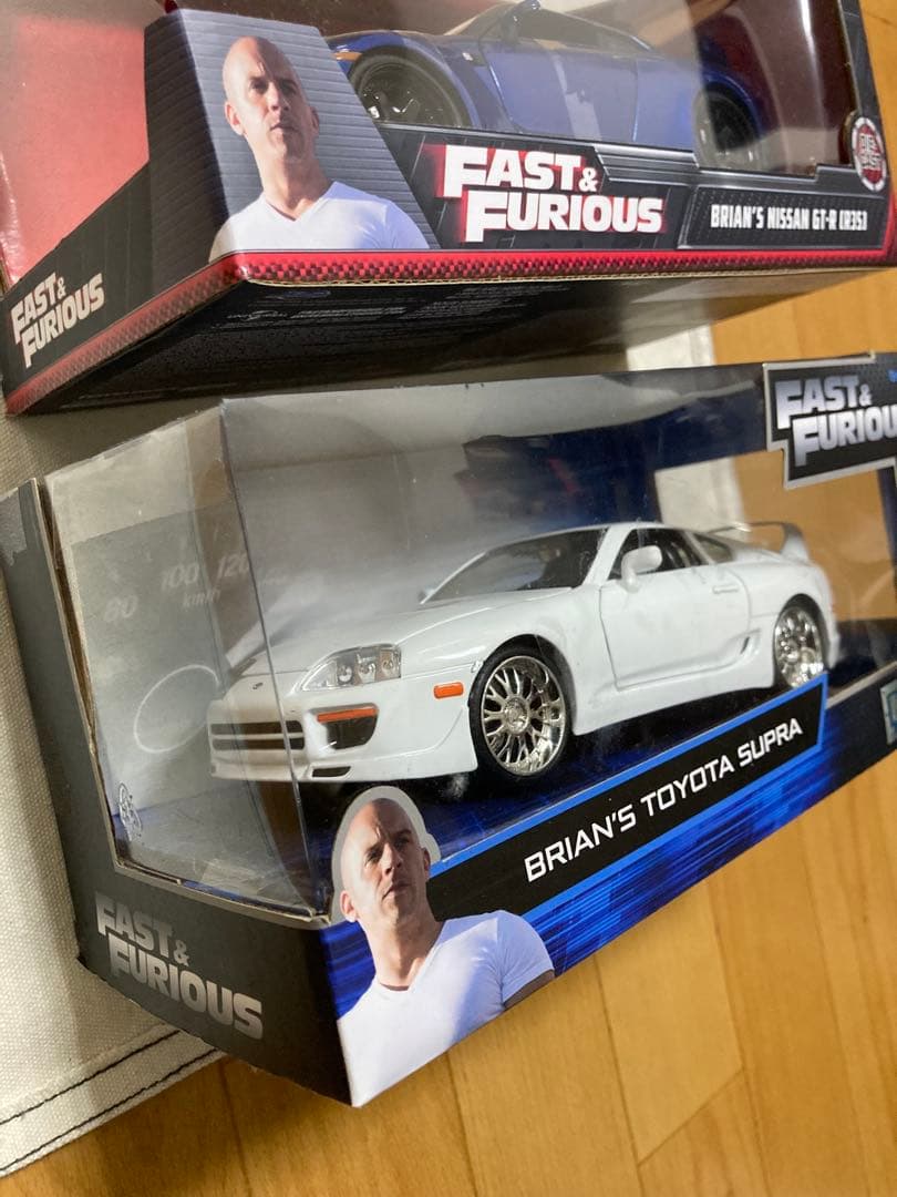 FAST & FURIOUS ブライアンのGT-Rとスープラ2台セット1/24