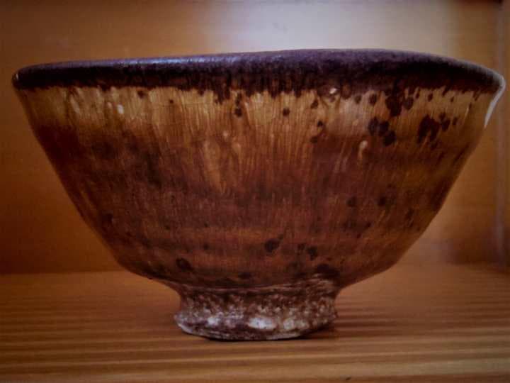 希少作★ジョン・ディックス★窯変茶碗★大上窯★貝跡・かいらぎ
