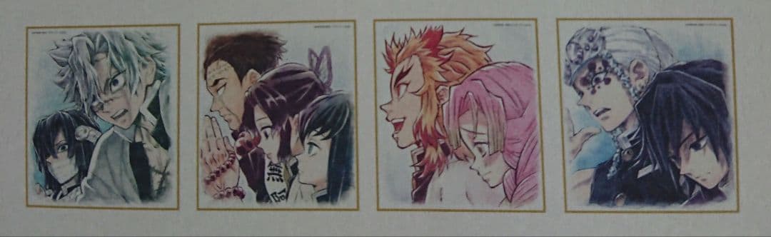 鬼滅の刃　 ランダム　 複製ミニ色紙 　コンプリート 164枚セット