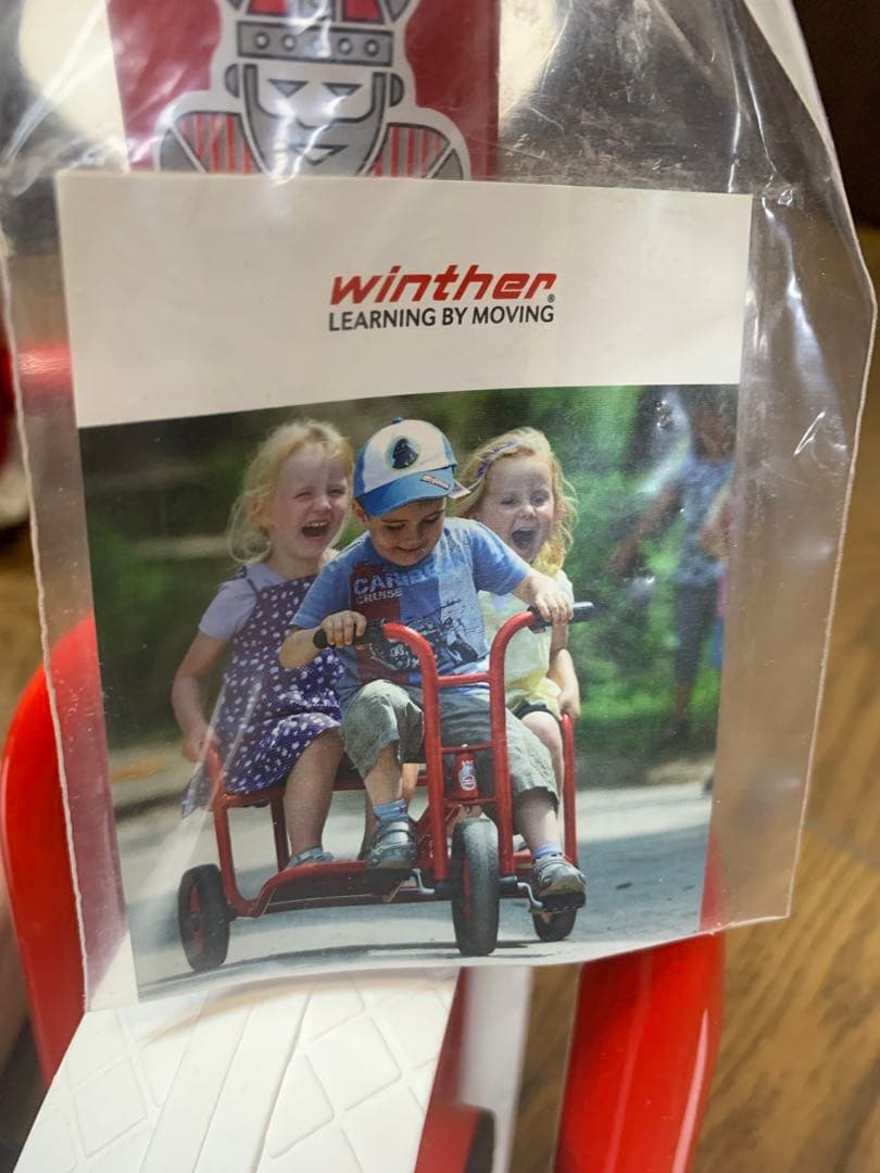 一度のみ利用　高級品　winther 赤白　三輪車