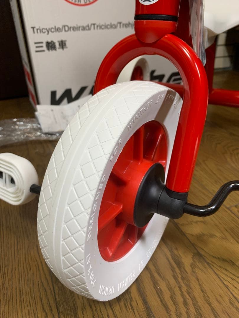 一度のみ利用　高級品　winther 赤白　三輪車