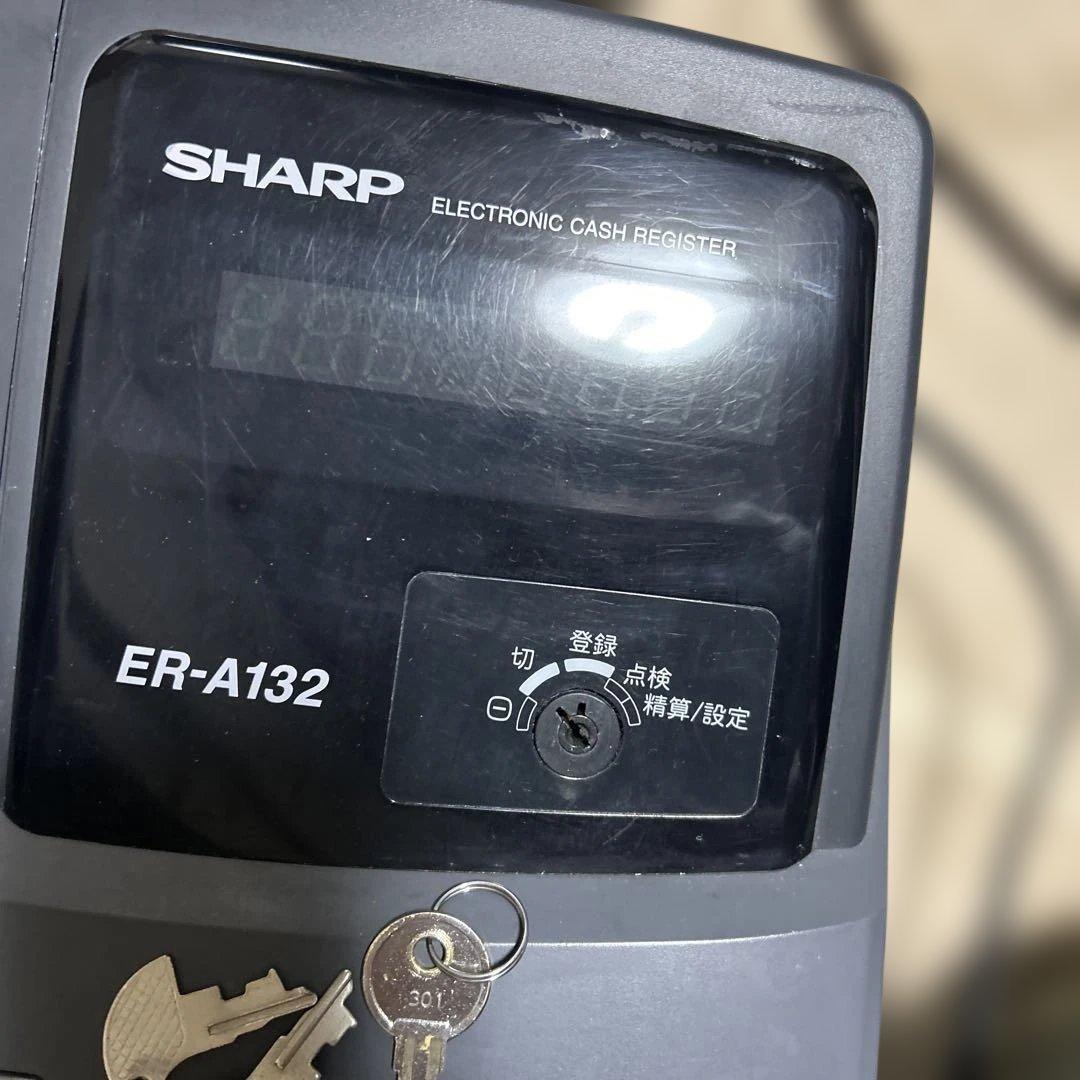 良品SHARP ER-A132 電子レジスター　電子ロール付き