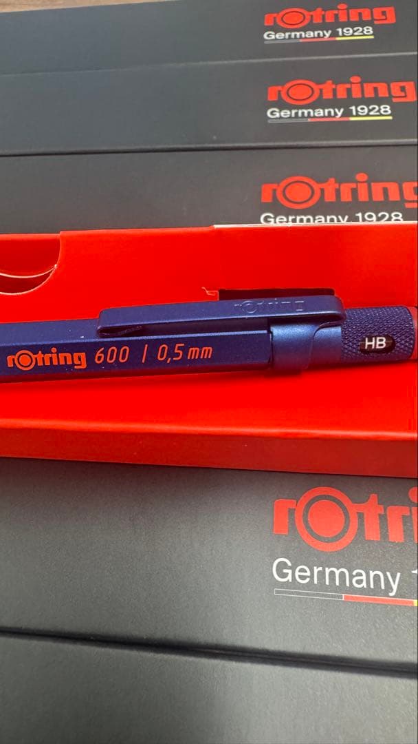 Rotringメカニカルペンシル アイアンブルー 600 0.5mm 6本セット