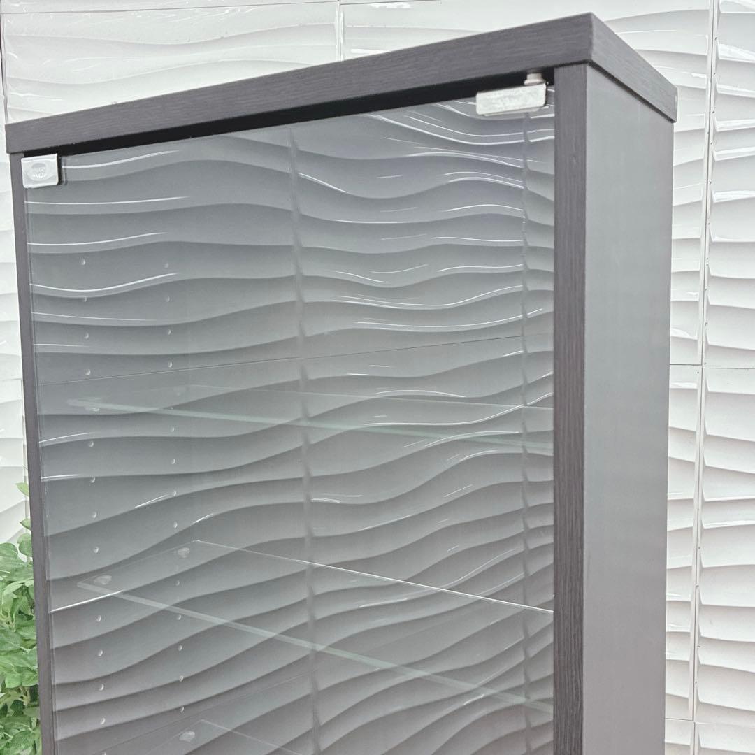 ③大阪府 神戸市 配達料無料！◇不二貿易◇ガラスコレクションケース◇ハイタイプ