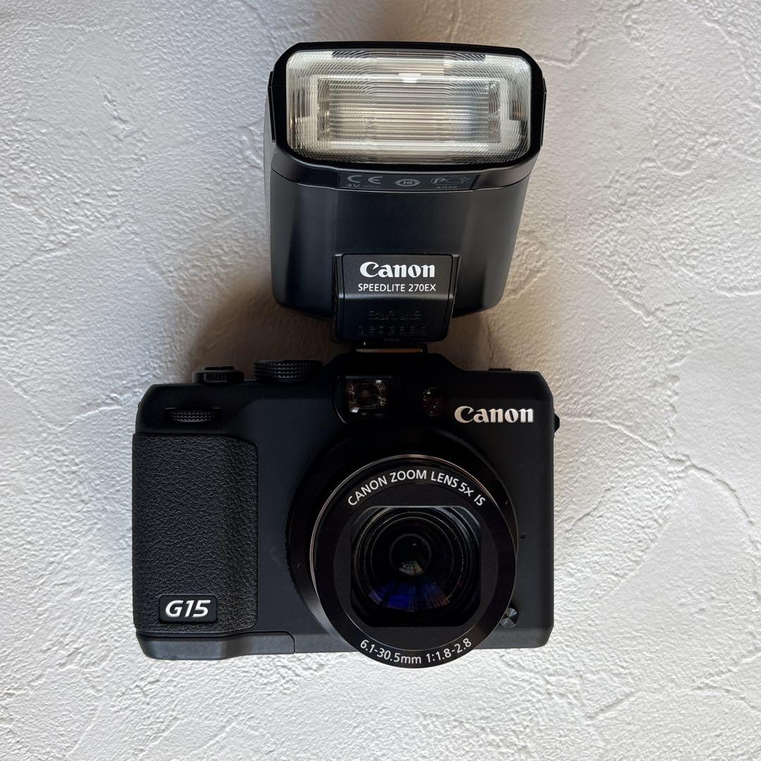 Canonキャノンpowershot G15 スピードライト270EX付