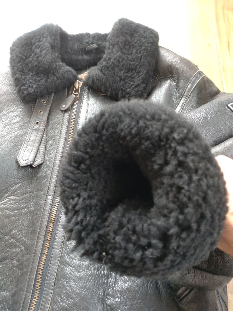 y*7様 ハーレーダビッドソン B-3 レザー ボアジャケット シープスキン X