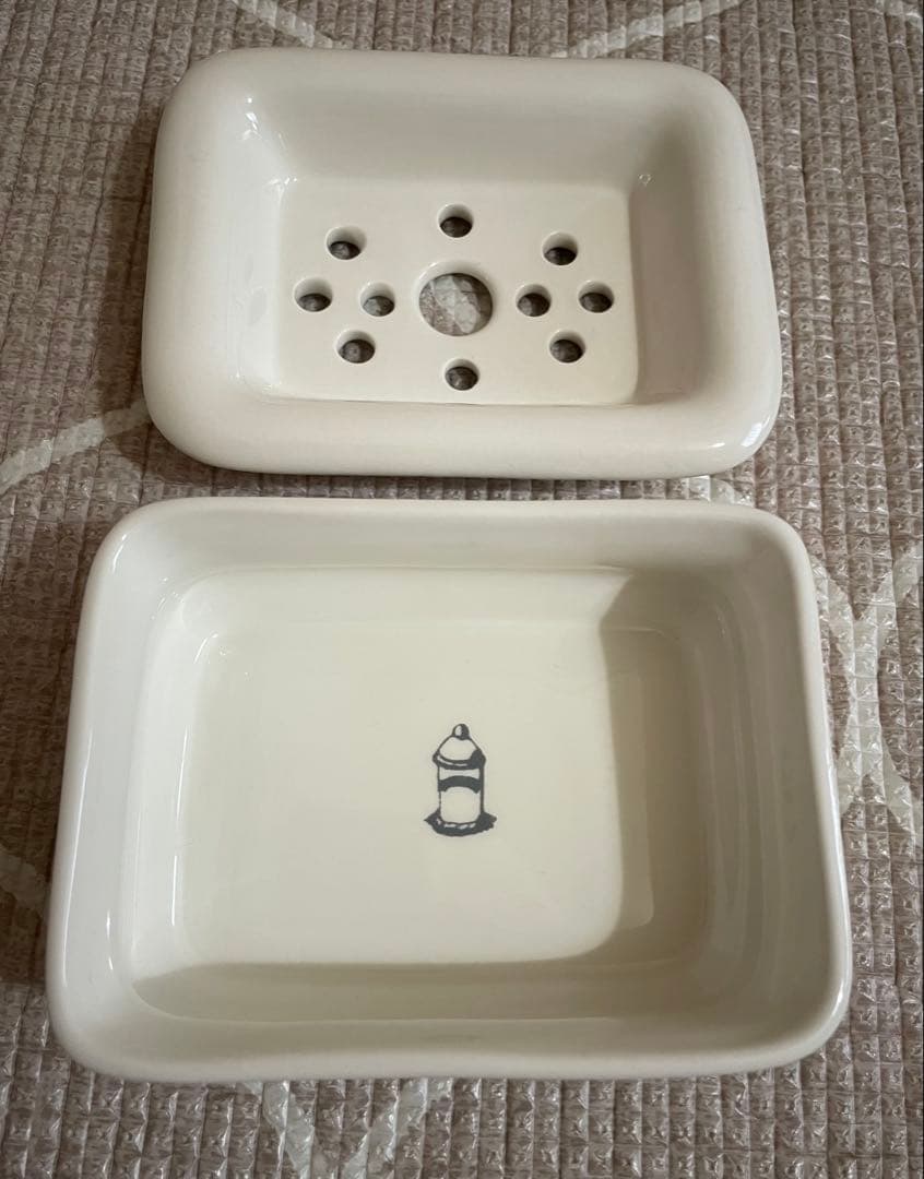 【極美品】D.R. Harris セラミック石鹸トレイ