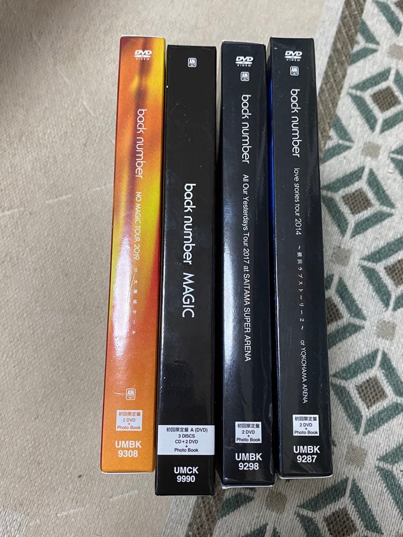 back number DVD初回限定版4枚セット+ユーモア　MV