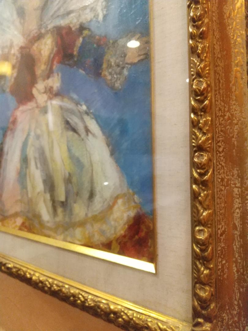 ■油彩■須磨とおる『フランス人形「幸」』絵画　油絵